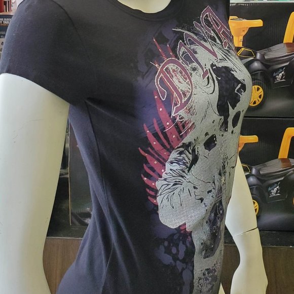 Diva Print Short Sleeve Tee - Picture 4 of 5